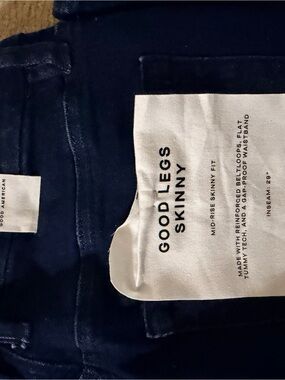 Good American Dark Navy Good Legs Skinny Jeans